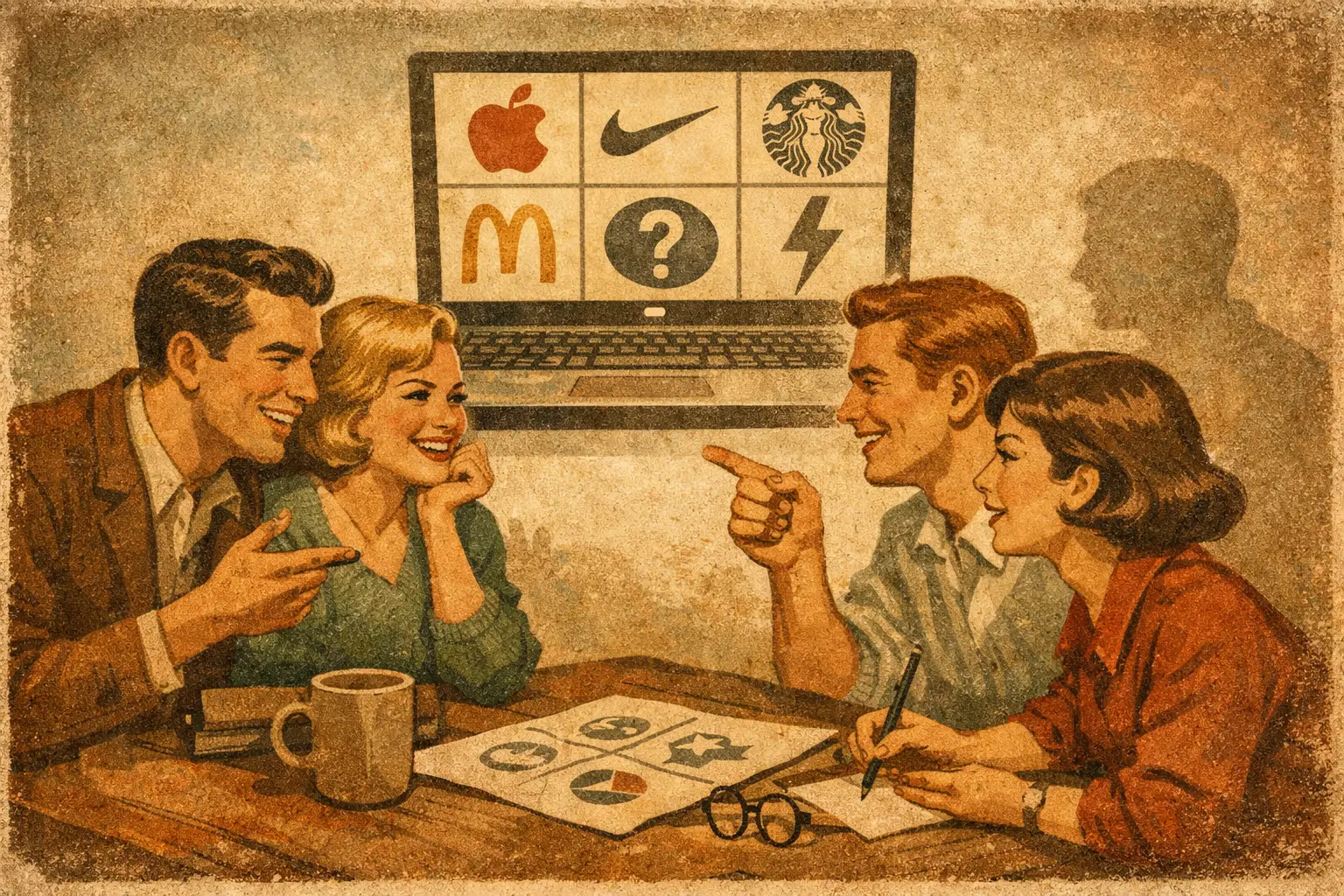 Kviz logotipa online za brzu zabavu s ekipom